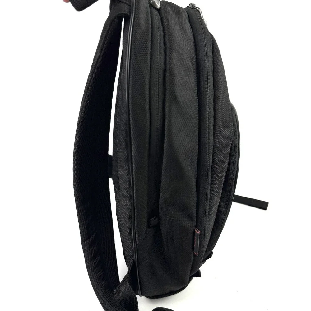 Tumi Tech Backpack Black Ballistic Nylon Rucksack Travel Laptop Carry On Durable